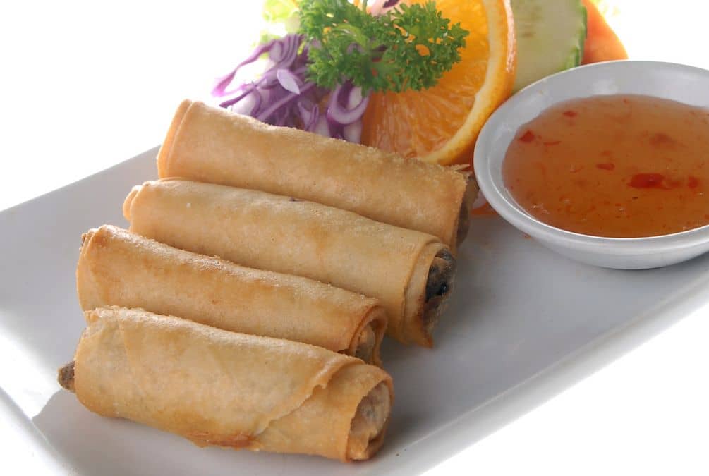 Vegetarian Spring Rolls (4 pieces per serve)